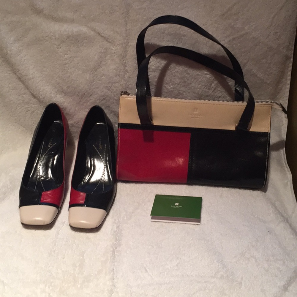 Kate Spade New York Leather Handbag & Pumps